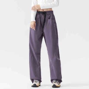 <span class=keywords><strong>Pantalon</strong></span> de randonnée imperméable pour femme, coupe décontractée, jambe droite et large, idéal pour l'automne - Product Image 2