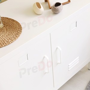 Gabinete de Almacenamiento de Hierro de Estilo Industrial Moderno, Plegable, con Asa Reemplazable y Ajustable, para Sala de Estar y Oficina - Product Image 5