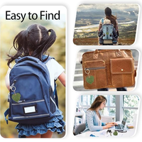 Catégorie de produit Mignon Ari Tag Cover GPS Tracker Case avec porte-clés Anneau en cuir Porte-clés Compatible AriTag pour clés Porte-monnaie