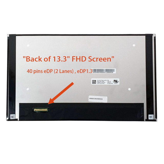 R133NWF4 R8 13.3 Inch 16:9 FHD IPS Laptop Touch Screen for Business 60Hz 800:1 Contrast 300nits Brightness 72% NTSC