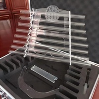 High End 7 String Crystal Harp Set Meditation Sound Healing Percussion 432Hz Seven String Chimes with Hammer