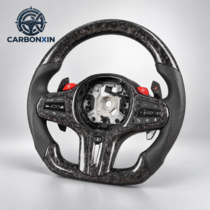 Volante de Cuero y Fibra de Carbono con Calefacción Personalizado para BMW G20 G28 G29 G30 G32 G38 Serie 3 320i 325i 330i M3 M4 M5 X1 X2 X3 - Product Image 2