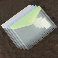 Carpeta para Archivos, Carpeta Transparente A4 con Porta Tarjetas de Visita, Carpeta para Archivos A5 de Color