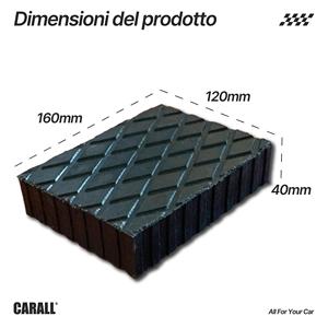 4 pezzi gommini per sollevatori 160x120x40mm-auto e moto/accessori auto - Product Image 3