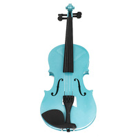 Wholesale Factory Made Solid Wood Polished Violin with Multi Colors Available, High Quality Musical Instrument for Practice