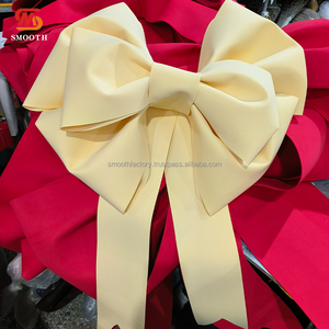 Telón de Fondo Decorativo con Lazo Grande Multicolor, Suave y Exquisito, con Elegante Lazo de Terciopelo Rojo para Bodas y Fiestas, Nuevo - Product Image 2