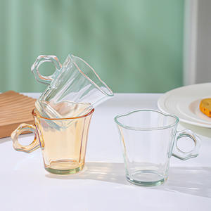 Offre Spéciale – Tasse en Verre Ambré avec Poignée, Design Élégant, pour la Maison, le Bureau, le Café ou le Lait - Product Image 4