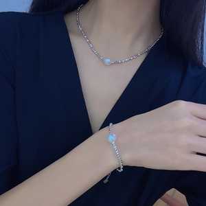 Ensemble collier et bracelet WENCHI en argent sterling S925 avec perles baroques d'eau douce, beauté nacrée, 450g - Product Image 4