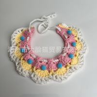 Chapeau pour animaux de compagnie, Chapeau d'anniversaire pour chat, Ambiance festive mignonne, Noël, Jouet en peluche, Bavoir décoratif pour photos, Bavoir tissé pour petit chien