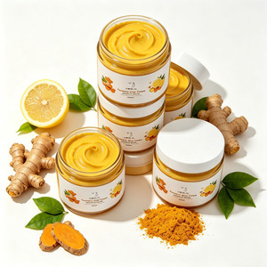 Crema de cúrcuma con etiqueta privada personalizada para manchas oscuras, aclarante para rostro y cuerpo, proveedor de productos para el cuidado de la piel para pequeñas empresas, fábrica. - Product Image 4