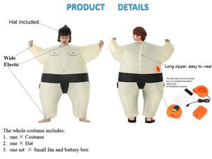 Vente en gros Costume de lutteur de sumo gonflable drôle unisexe Costume de fête de vacances pour fille Costume de graisse pour enfants inspiré d'animaux animés pour enfants - Product Image 2