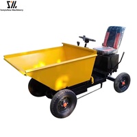 Extractor eléctrico de mortero de hormigón de cuatro ruedas Camión volquete eléctrico Ingeniería Transporte de carga y descarga