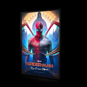 Cadre pour affiche de film LED 27 "X 40" Cadre photo Boîte à lumière LED Support de panneau d'affichage en noir, montage mural - Product Image 3