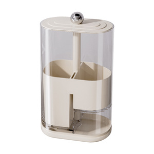 Ascor Chopstick Holder Round Plastic With Lid Draining Rack Kitchen Utensil Storage Multipurpose - Product Image 4