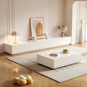 Hiện Đại Sang Trọng Nổi Trang Trí Đồ Nội Thất Bằng Gỗ Bằng Đá Cẩm Thạch TV Tủ Bàn Cà Phê Đặt Cho Phòng Khách Phòng Ngủ Trang Trại Nhà - Product Image 2