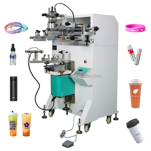 Máquina de serigrafía monocromática para botellas de plástico 3050, impresora de seda semiautomática de cama plana 3050HPV con mesa de vacío mejorada - Product Image 2