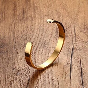 Brazalete Personalizado con Nombre Grabado, Brazalete de Acero Inoxidable 316L para Hombre y <span class=keywords><strong>Mujer</strong></span> - Product Image 5