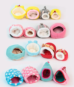 BumoPET Bestseller Lettiera in Peluche per Piccoli Animali, Accessori per Letto Caldo e Morbido, Casa Invernale in Peluche per Criceti, Natale - Product Image 5