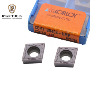 Ccmt060202 ccmt060204 ccmt09t302 ccmt120404-hmp pc9030 korloys Carbide chèn công cụ tiện <span class=keywords><strong>CNC</strong></span> cắt chèn công cụ tiện Anna - Product Image 2
