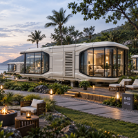 Maison capsule spatiale de luxe, cabane modulaire préfabriquée intelligente pour hôtel de villégiature, séjour à la maison d'hôtes, location de vacances