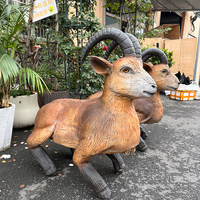 Dinosaure robotique animatronique mécanique télécommandé, modèle antilope en métal pour parcs d'aventure intérieurs/extérieurs et centres commerciaux