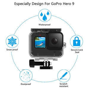 Funda Impermeable para <span class=keywords><strong>GoPro</strong></span> <span class=keywords><strong>Hero9</strong></span>/10/11/12/13 Black, Filtro, Cubierta Protectora, Accesorios para Cámaras Deportivas de Acción para Buceo Subacuático - Product Image 4