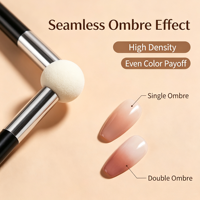 Éponge à ongles à gradient haute densité, pinceau à ongles rond, pinceau à ongles ombré, outil de nail art lavable pour manucure DIY