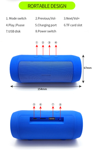 Giá Rẻ Giá j006 Charge2 + mini không dây USB TF Đài phát thanh BT loa kép 3inch Loa máy tính để bàn - Product Image 6