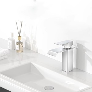 ก๊อกน้ำอ่างล้างหน้าแบบก้านเดียว สแตนเลส 304 รุ่นใหม่ ดีไซน์น้ำตก - Product Image 4