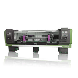 Fabricant de machine de tour cnc à double broche automatique en métal pour arbre à godet d'excavateur - Product Image 1