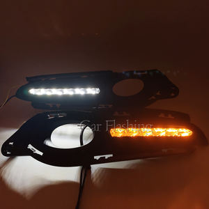 Luces LED DRL para Honda <span class=keywords><strong>HRV</strong></span> HR-V Vezel 2015 2016 <span class=keywords><strong>2017</strong></span> 2018 con Luz de Giro Amarilla, Cubierta de Luz Antiniebla, Luz de Circulación Diurna - Product Image 4