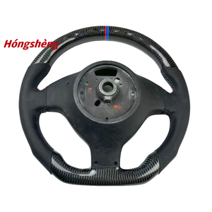 Volante de fibra de carbono de gama alta personalizado accesorio Interior automotriz Real para <span class=keywords><strong>BMW</strong></span> <span class=keywords><strong>M3</strong></span> <span class=keywords><strong>E46</strong></span> E39 E53 <span class=keywords><strong>330ci</strong></span> 325i - Product Image 6