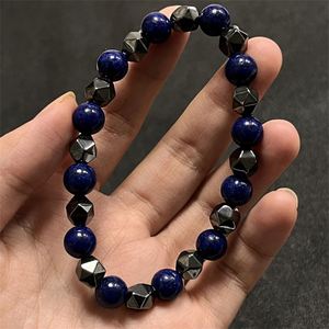 Bracelet en pierre naturelle avec perles de verre colorées, bouclier énergétique négatif, article professionnel à marge d'profit élevée, support de lot mixte - Product Image 5