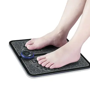 Mreao 2021 yeni varış taşınabilir Lithe katlanabilir EMS ayak masajı Mat ayak ayrılabilir kontrol ünitesi elektrikli ayak masajı OEM