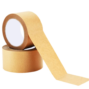 Kraft <strong>Brown</strong> 100m Self-Adhesive Paper <strong>Tape</strong> Single Sided Jumbo Roll Picture Frame Backing for Displaying Photos - Product Image 6