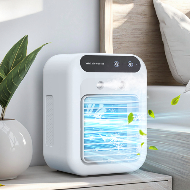 New High-end Listing Space-saving Design Universal Stable Performance Air Conditioner Fan Air Cooler DC Portable Room ABS 5V 25W
