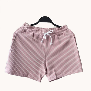 Shorts rayés pour hommes, personnalisables, couleur unie, été, polyvalents, décontractés, amples, athlétiques, shorts de rue - Product Image 3