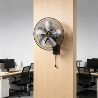 Ventilador de Pared Eléctrico Comercial con Inversor, 18 Pulgadas, 100% Cobre, Caja Corrugada, Ventilador de Ventilación de Pared con 5 Aspas, 50HZ
