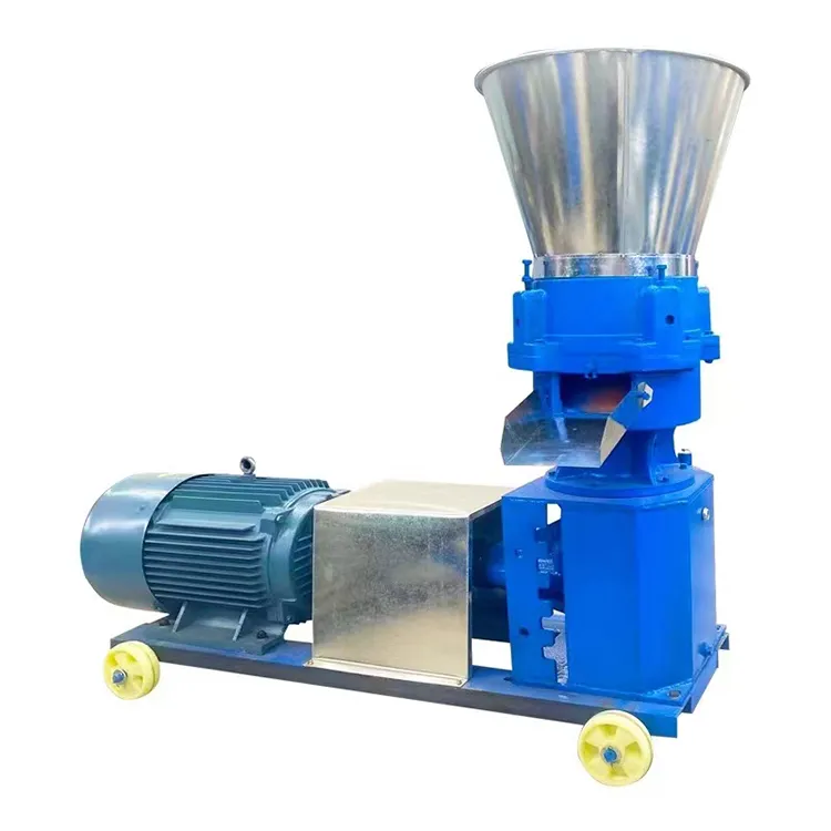 Commercial Small Cattle Bird Animal Feed Four Rollers Feed Pellet Making Machine