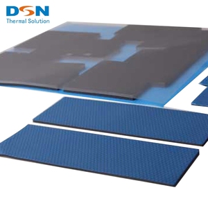 High Temperature Heat Resistant Thermal Conductive 1.2W/m-K <b>Silicone</b> Rubber <b>Pad</b> with Customizable Size for Mobile Phone - Product Image 1