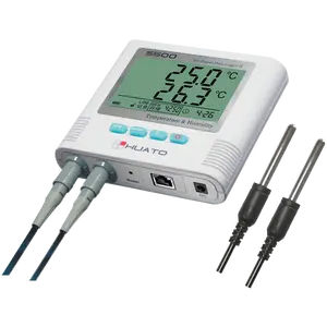 Двухканальный регистратор данных о температуре TCP/IP Ethernet Lan термометр