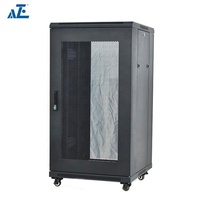 Armoires réseau 19 pouces 18U 19 pouces 22U 27U 42U Boîtier de rack de serveur debout avec porte en verre avant verrouillable
