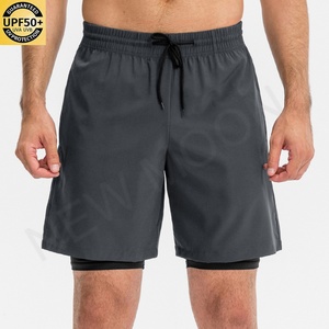 Custom Running Shorts New Two-in-one Sports Casual Breathable Jogging Shorts Men's Double-<b>layer</b> Quick-drying Sports Shorts - Product Image 1