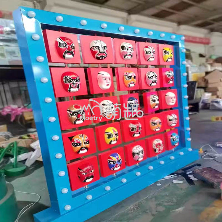 Mur de masque de visage de filature