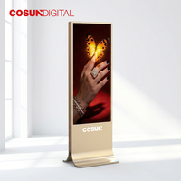 Totem numérique extérieur étanche personnalisé COSUN avec écran tactile, affichage publicitaire LED autoportant, signalétique commerciale