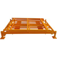 Logistique industrielle d'approvisionnement d'usine Étagères empilables pliables en métal de chariot à cage en acier de roulement pour mettre la cargaison et les pneus