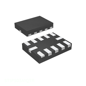 Componente Electrónico Power Management (PMIC) 12 UFQFN, Fabricante Original, IC REG BUCK SELECCIONABLE 12TQFN ST1PS03A1QTR - Product Image 1