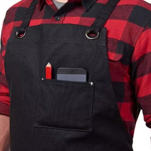 Muestra gratuita: Delantal de trabajo de lona encerada resistente con bolsillos - Edición Deluxe con hebilla de liberación rápida, ajustable hasta la talla XXL - Product Image 3