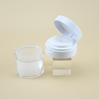 Flacon vide de 50 ml sans air, à pompe, avec bouchon à clapet, pour crème cosmétique et soins de la peau