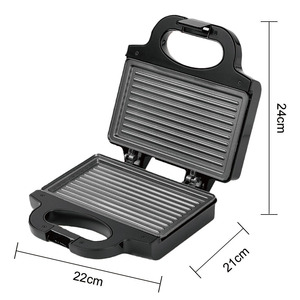 Machine à sandwichs chauffante double face 220V, grill panini électrique avec fonction maintien au chaud pour le petit-déjeuner et les repas légers - Product Image 4